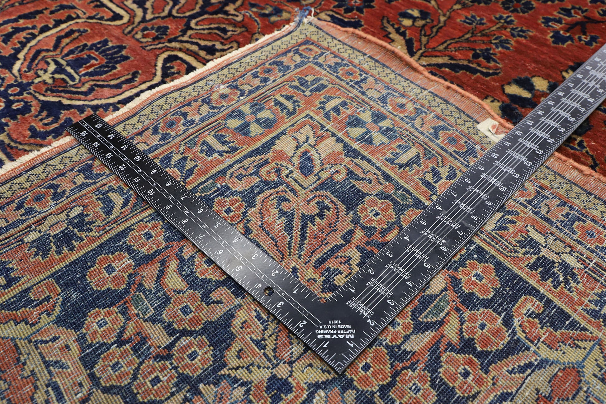 11 x 23 Antique Persian Sarouk Rug 77381