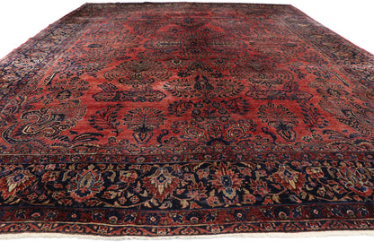 11 x 14 Antique Persian Sarouk Rug 77387
