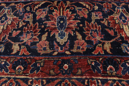 11 x 14 Antique Persian Sarouk Rug 77387