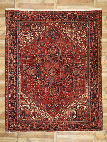 10 x 12 Vintage Persian Heriz Rug 77390