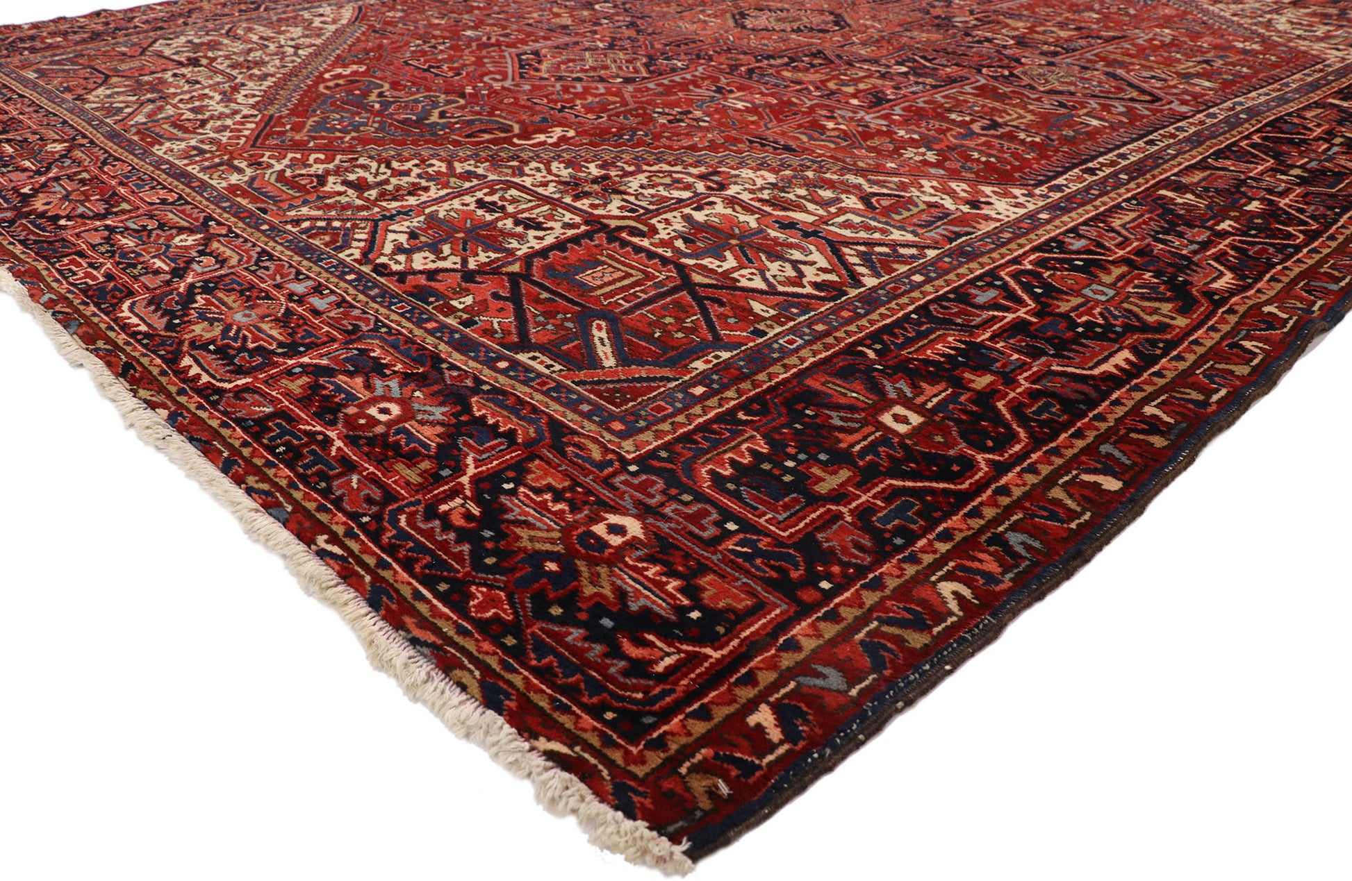 10 x 12 Vintage Persian Heriz Rug 77390