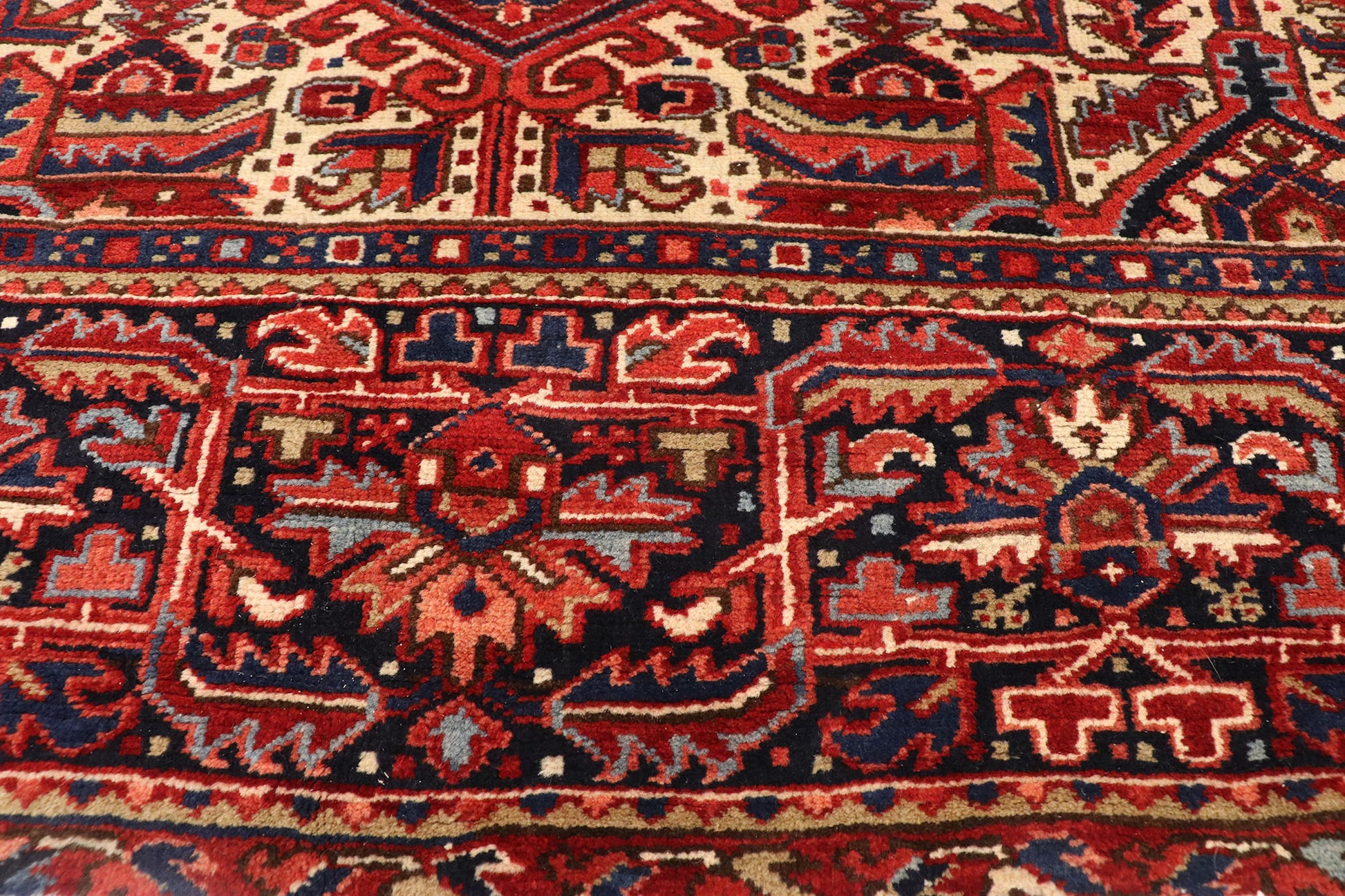 10 x 12 Vintage Persian Heriz Rug 77390