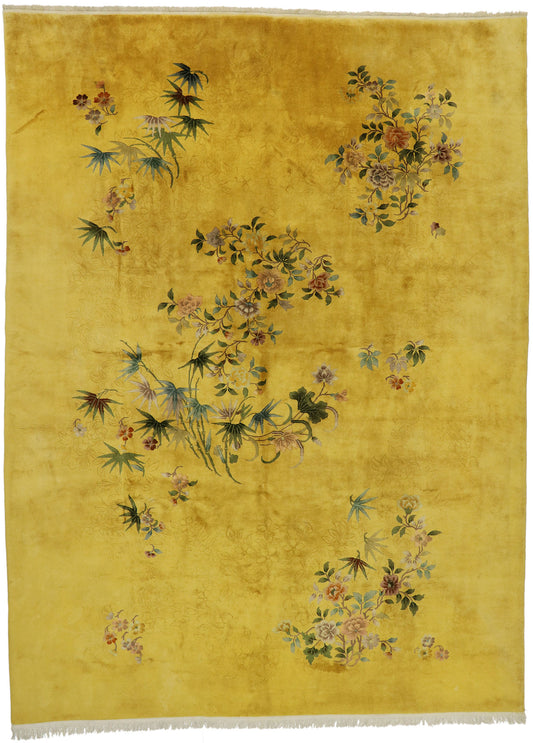 11 x 15 Antique Chinese Art Deco Rug 77391
