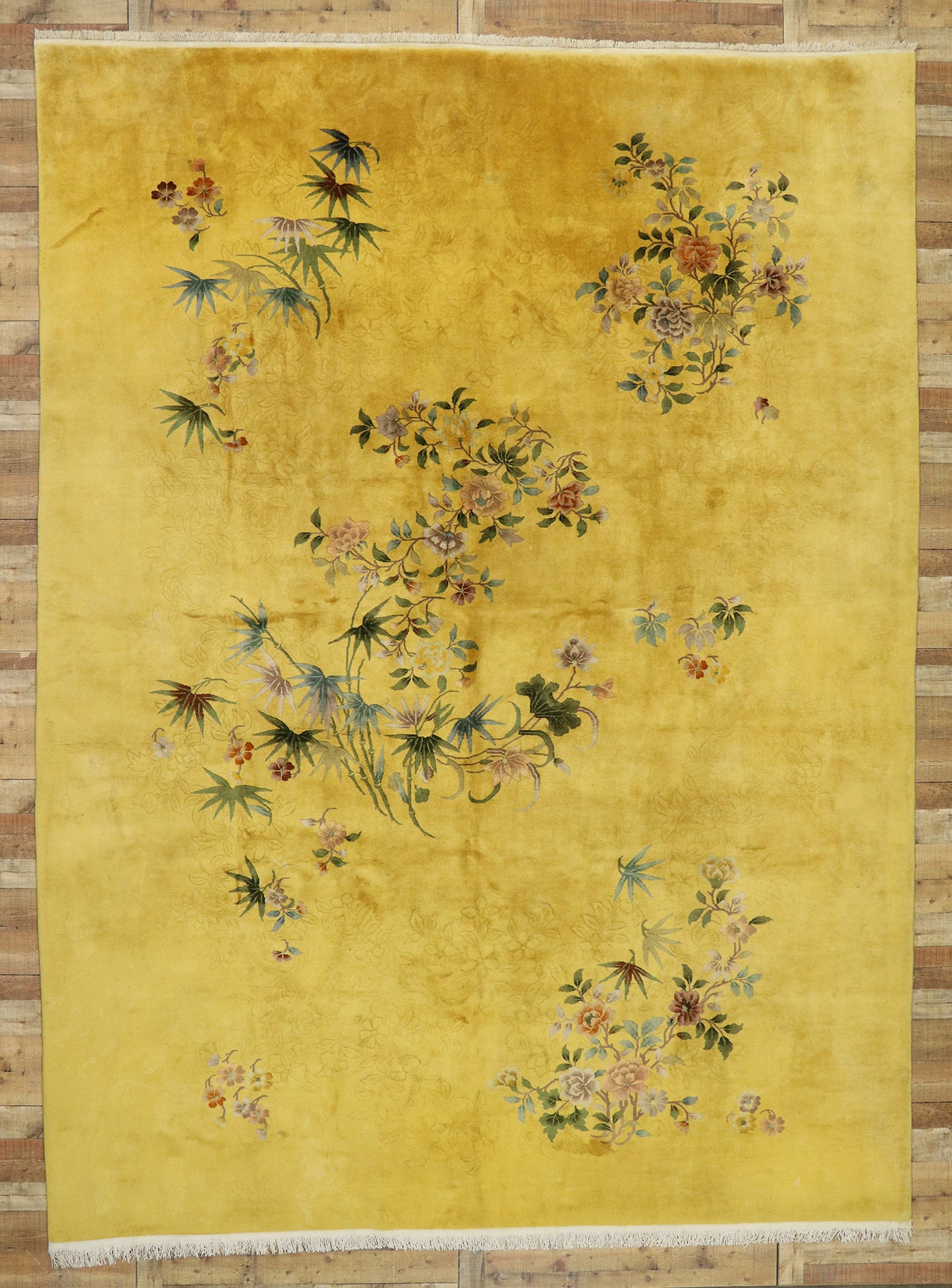 11 x 15 Antique Chinese Art Deco Rug 77391