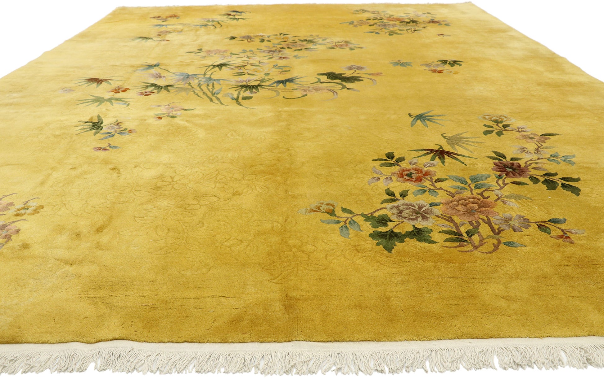 11 x 15 Antique Chinese Art Deco Rug 77391