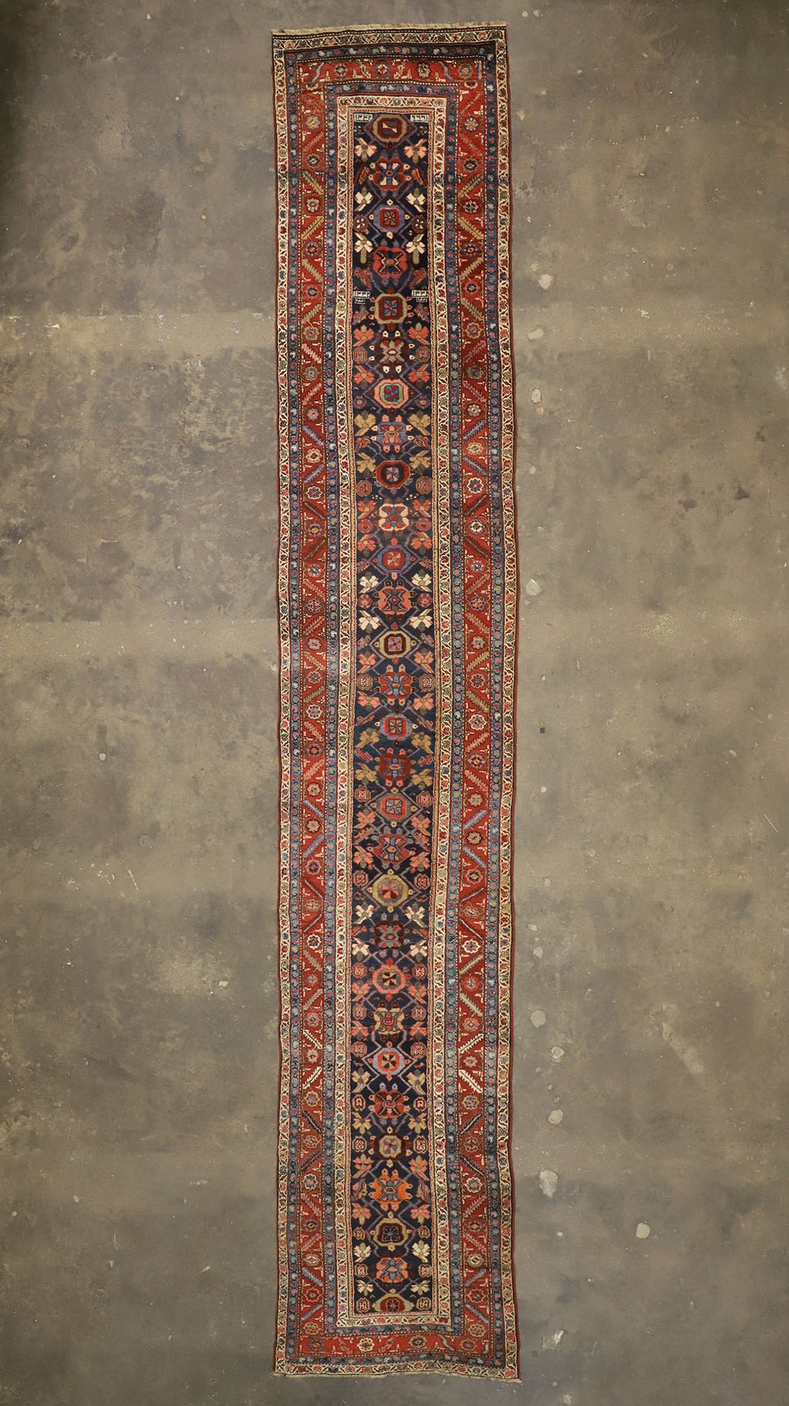 3 x 17 Vintage Persian Heriz Runner 77395