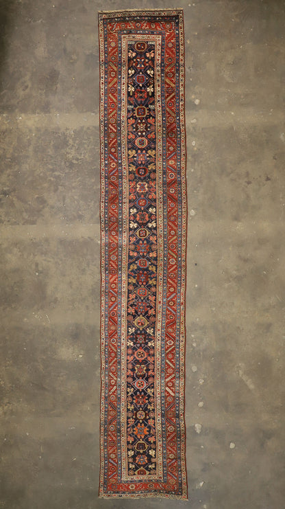 3 x 17 Vintage Persian Heriz Runner 77395