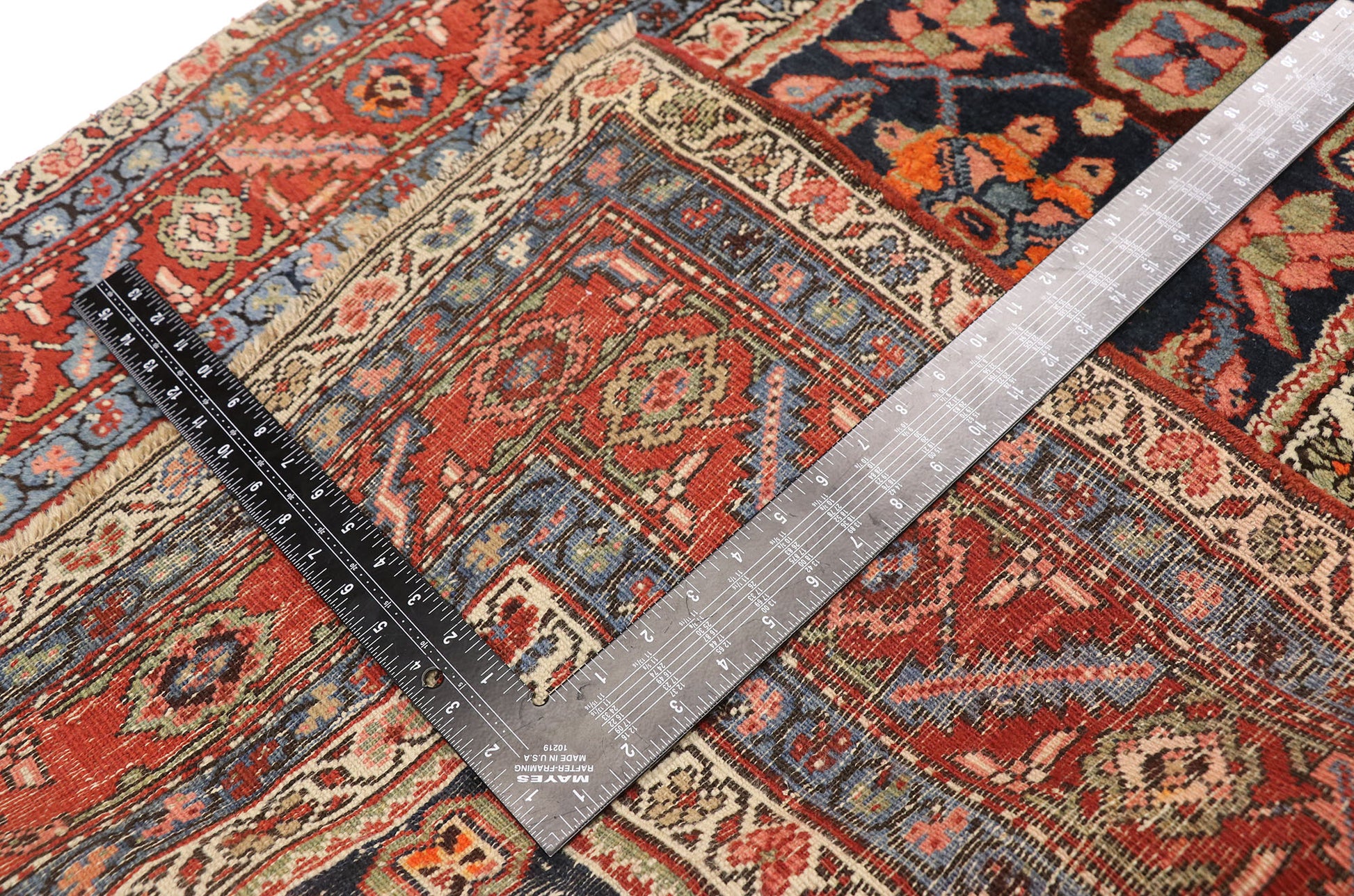 3 x 17 Vintage Persian Heriz Runner 77395