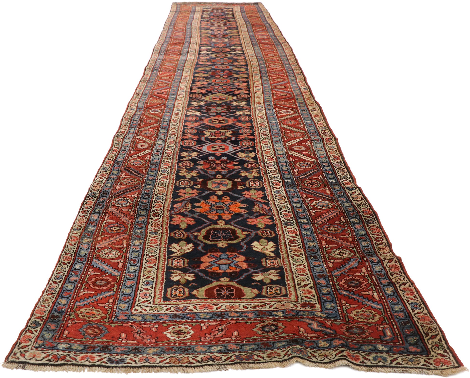 3 x 17 Vintage Persian Heriz Runner 77395