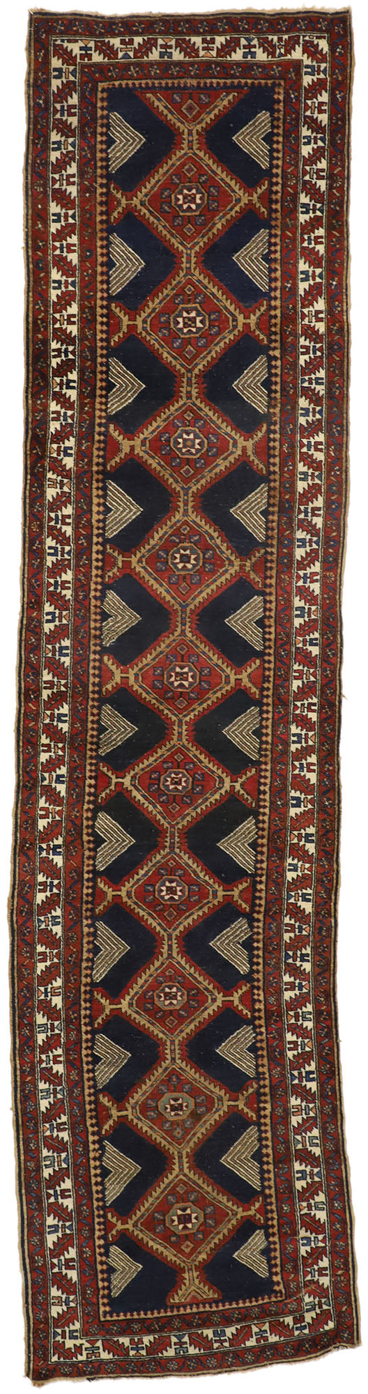 3 x 14 Vintage Persian Heriz Runner 77396