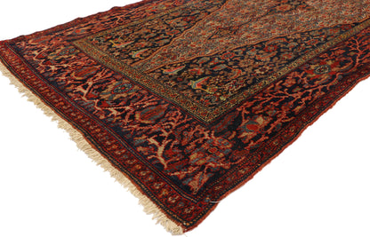4 x 19 Antique Persian Senneh Runner 77398