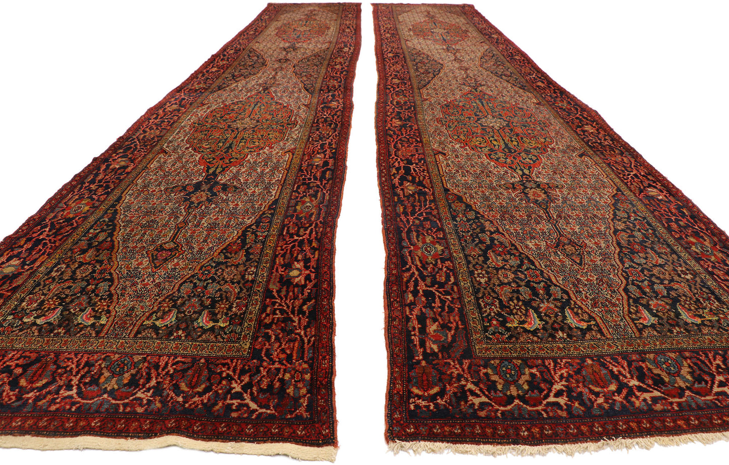 4 x 19 Antique Persian Senneh Runner 77398