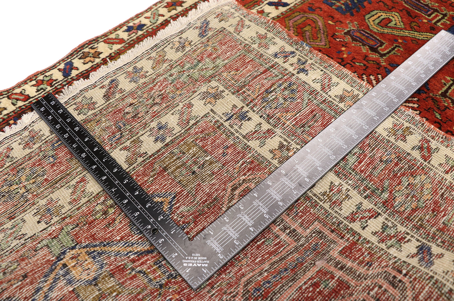 3 x 18 Antique Persian Heriz Runner 77399