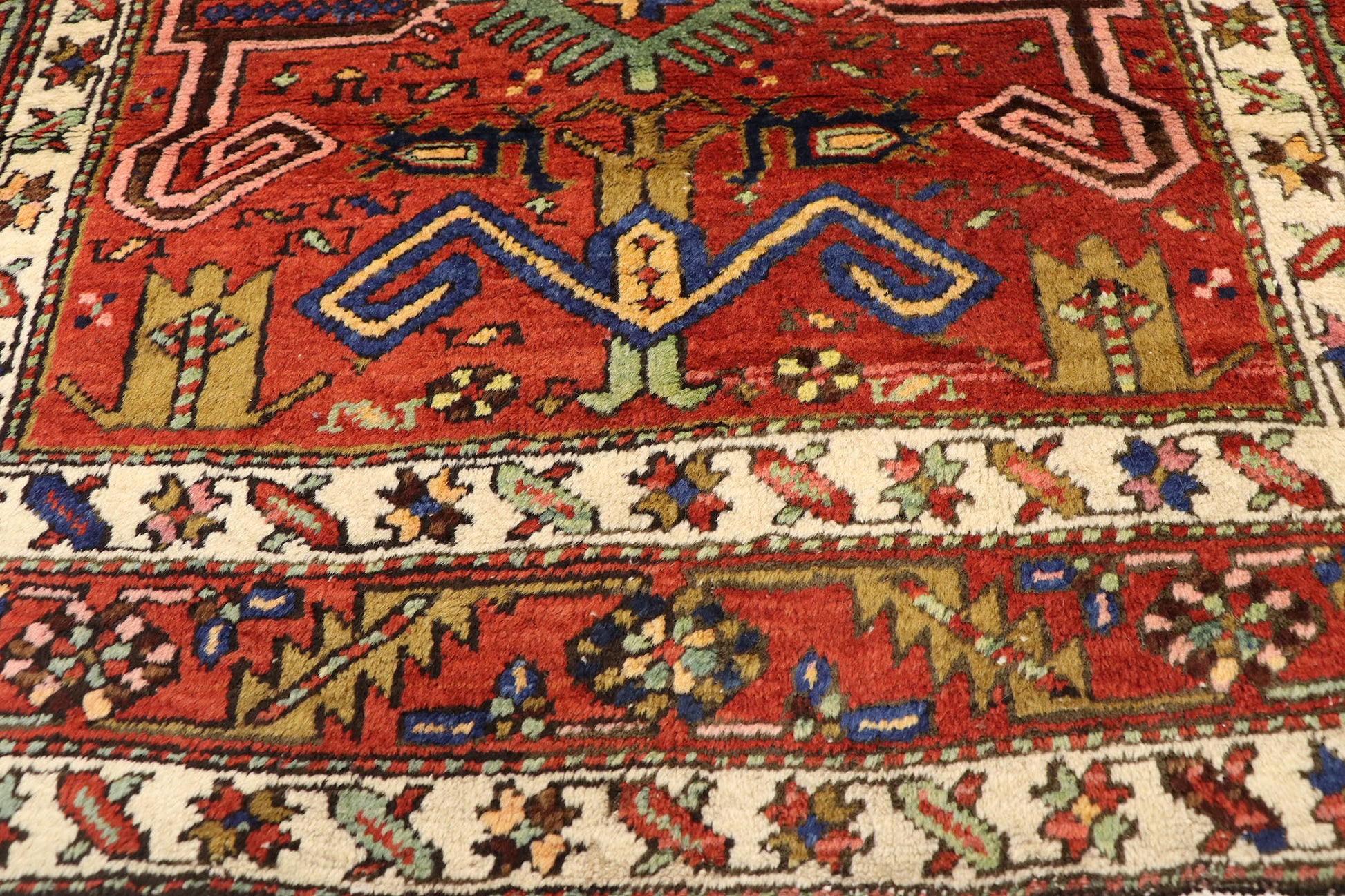 3 x 18 Antique Persian Heriz Runner 77399