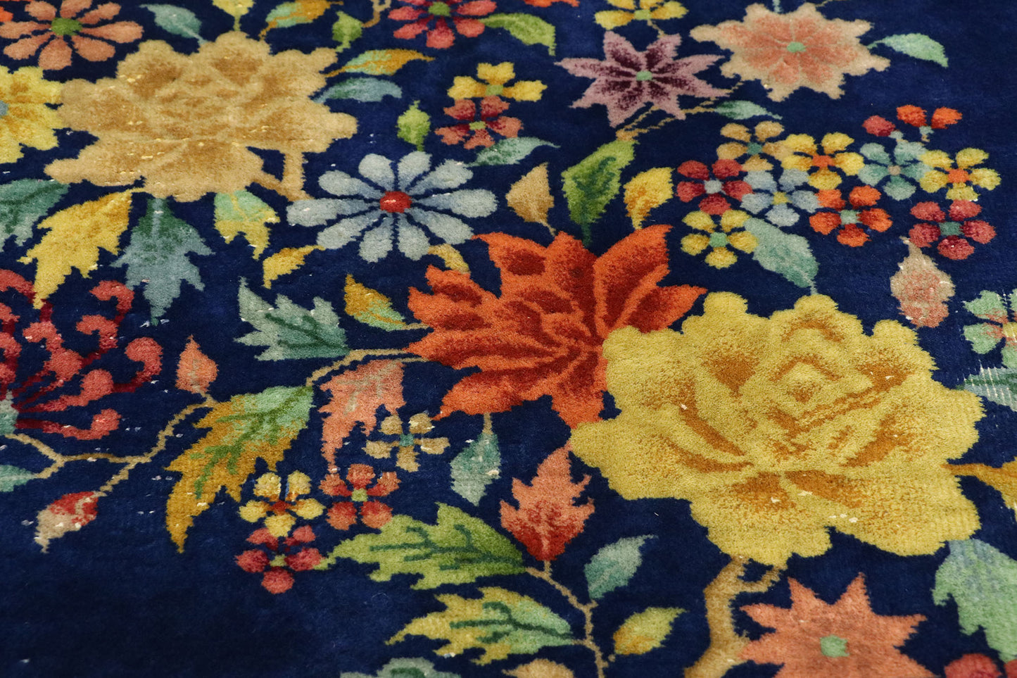 9 x 12 Antique Chinese Art Deco Rug 77406