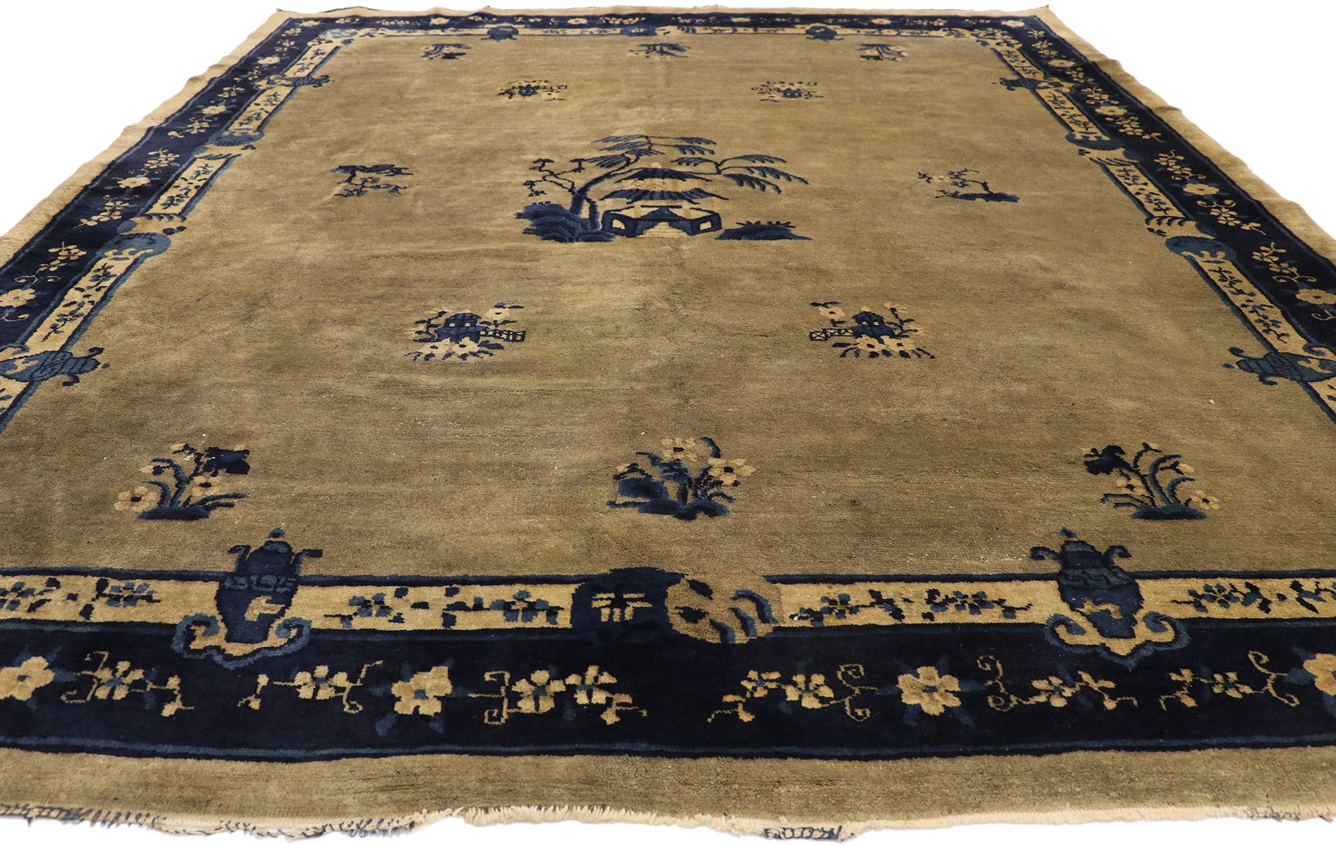 8 x 10 Antique Chinese Peking Rug 77408