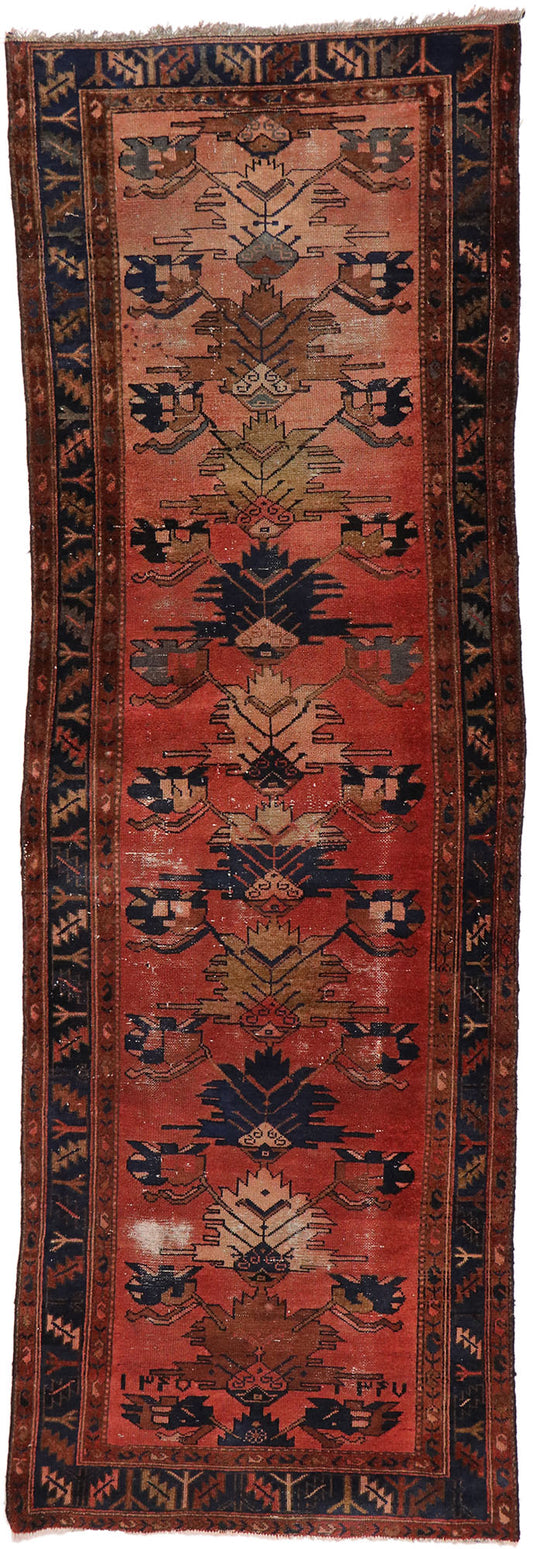 3 x 10 Antique Persian Hamadan Runner 77409