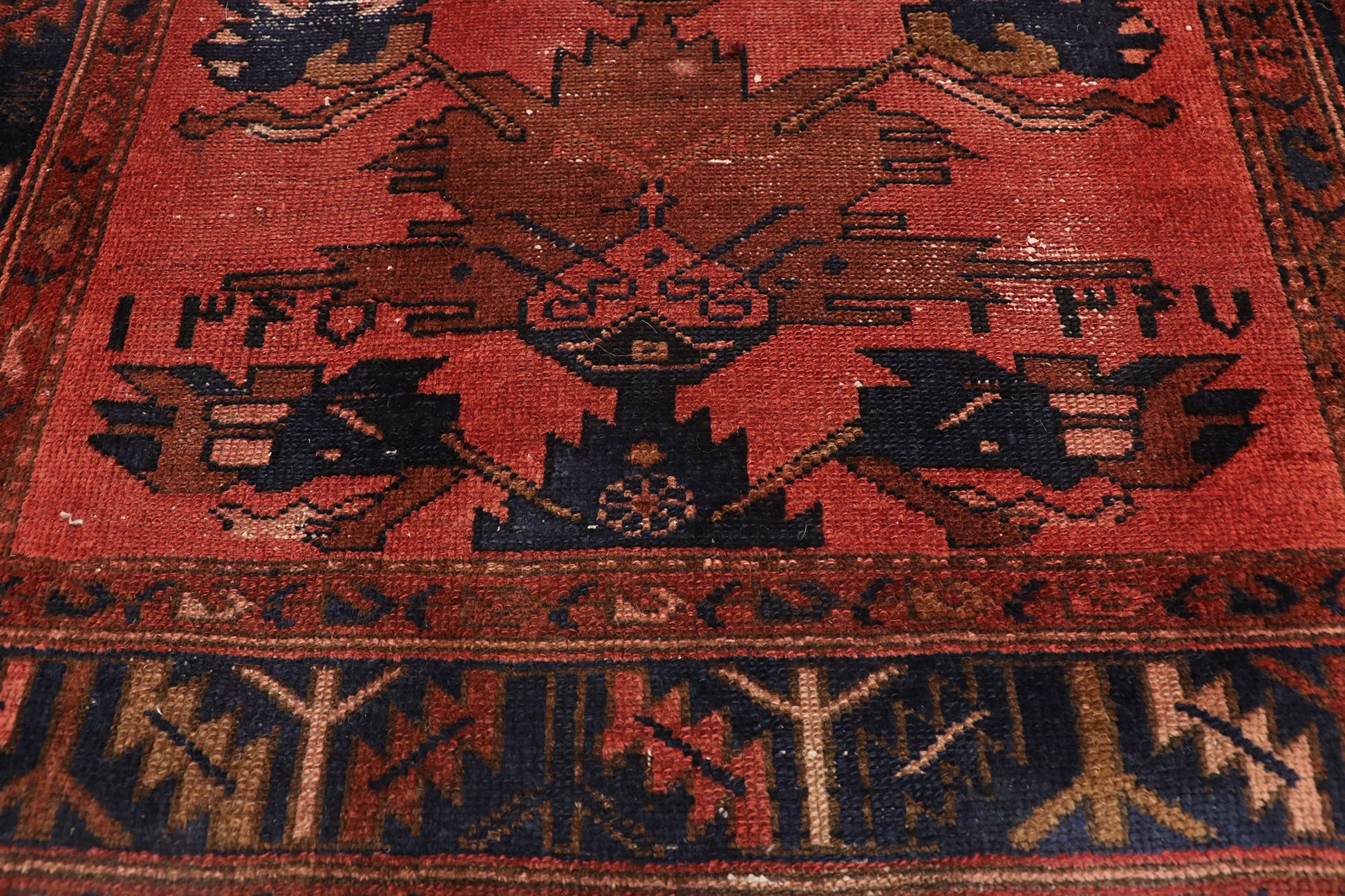 3 x 10 Antique Persian Hamadan Runner 77409
