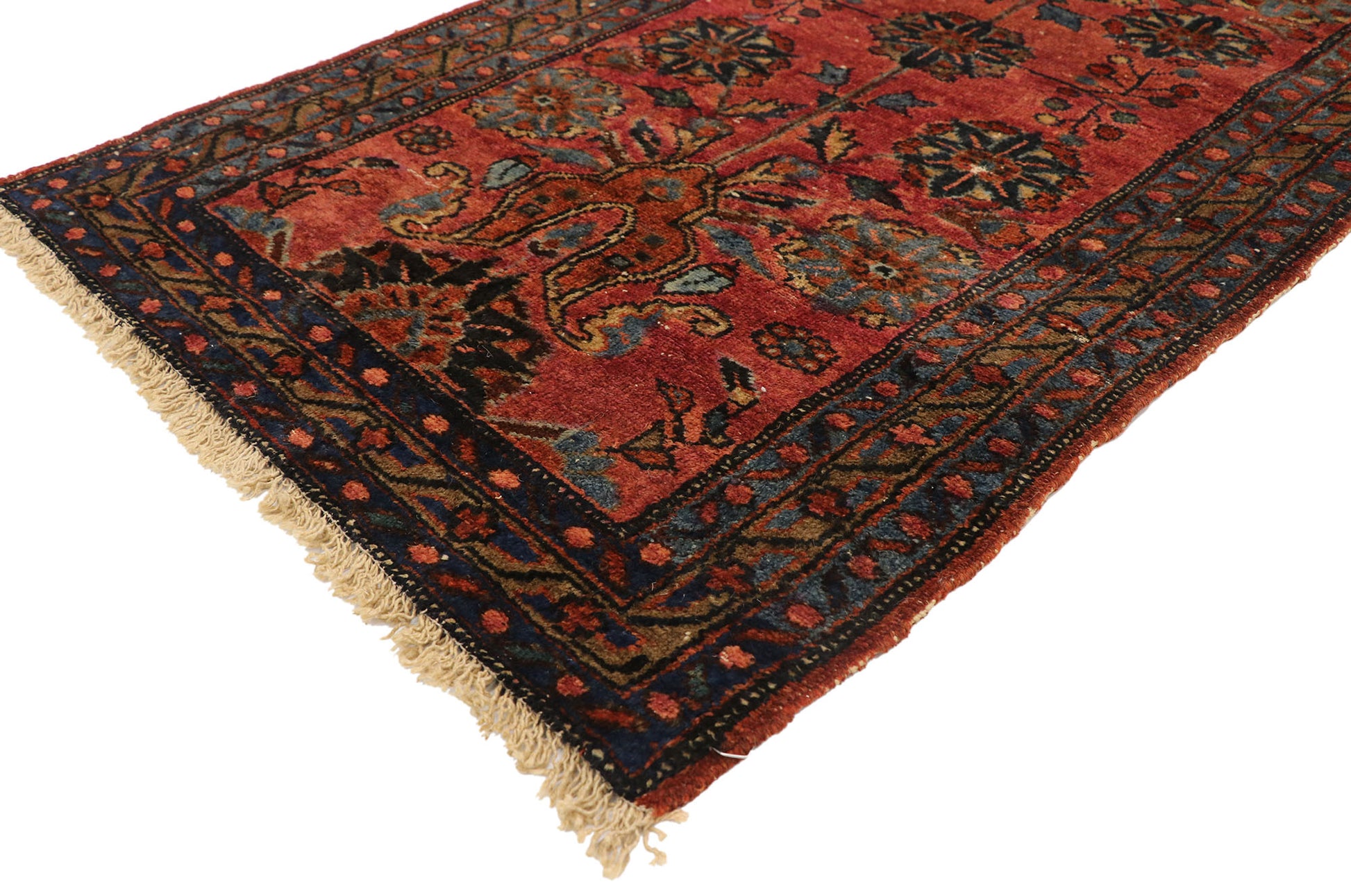 3 x 5 Vintage Persian Hamadan Rug 77411