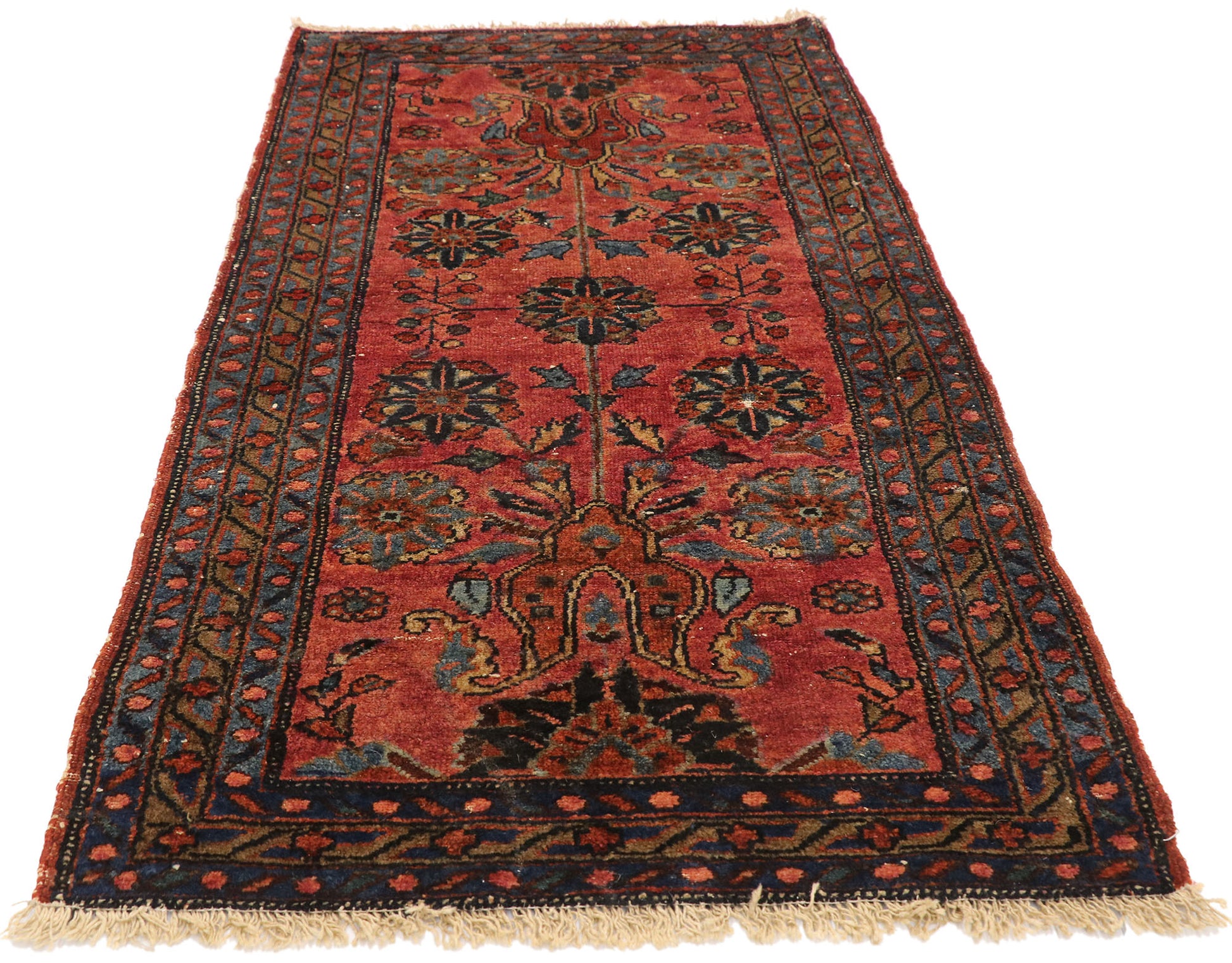 3 x 5 Vintage Persian Hamadan Rug 77411