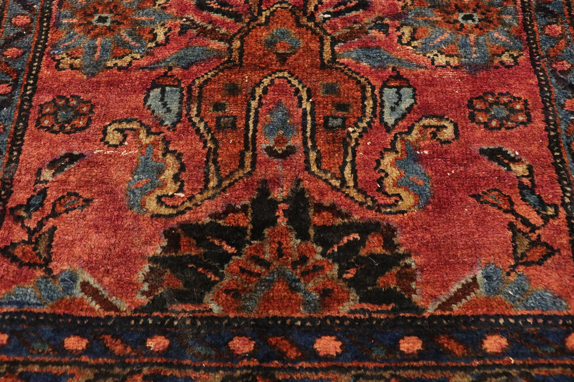 3 x 5 Vintage Persian Hamadan Rug 77411