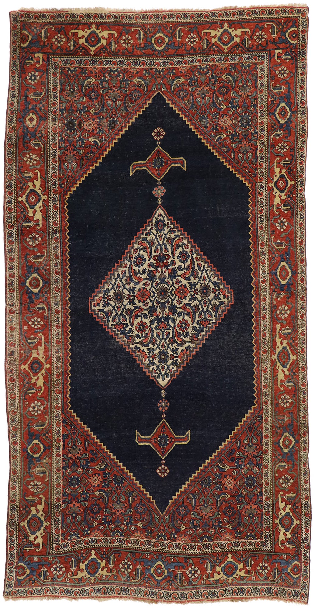 5 x 11 Antique Persian Bijar Rug 77412