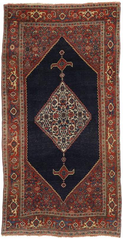 5 x 11 Antique Persian Bijar Rug 77412