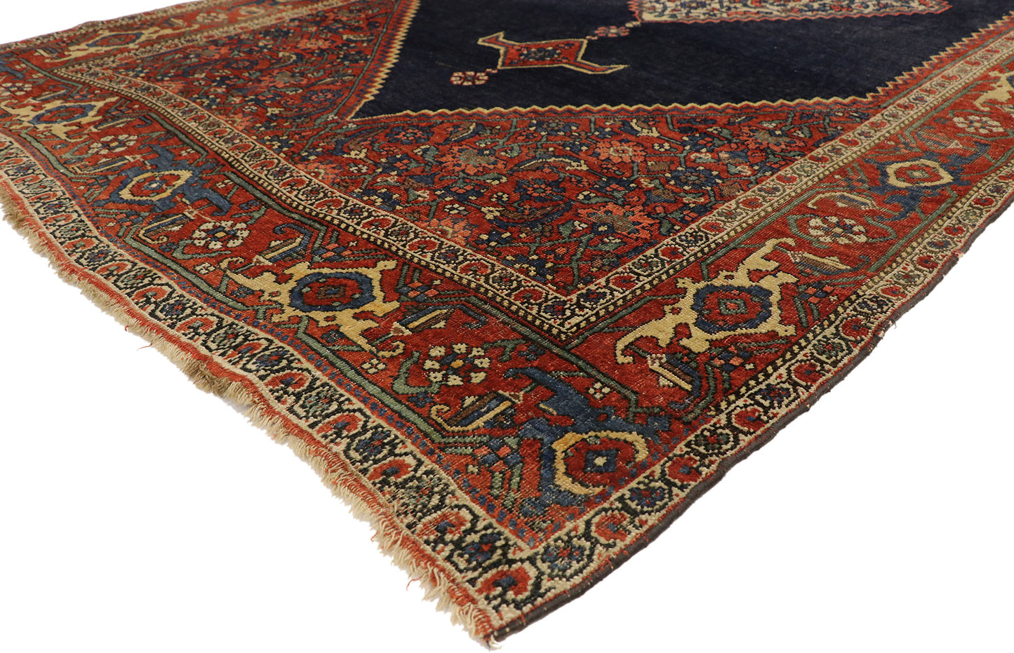 5 x 11 Antique Persian Bijar Rug 77412