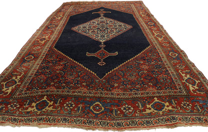 5 x 11 Antique Persian Bijar Rug 77412