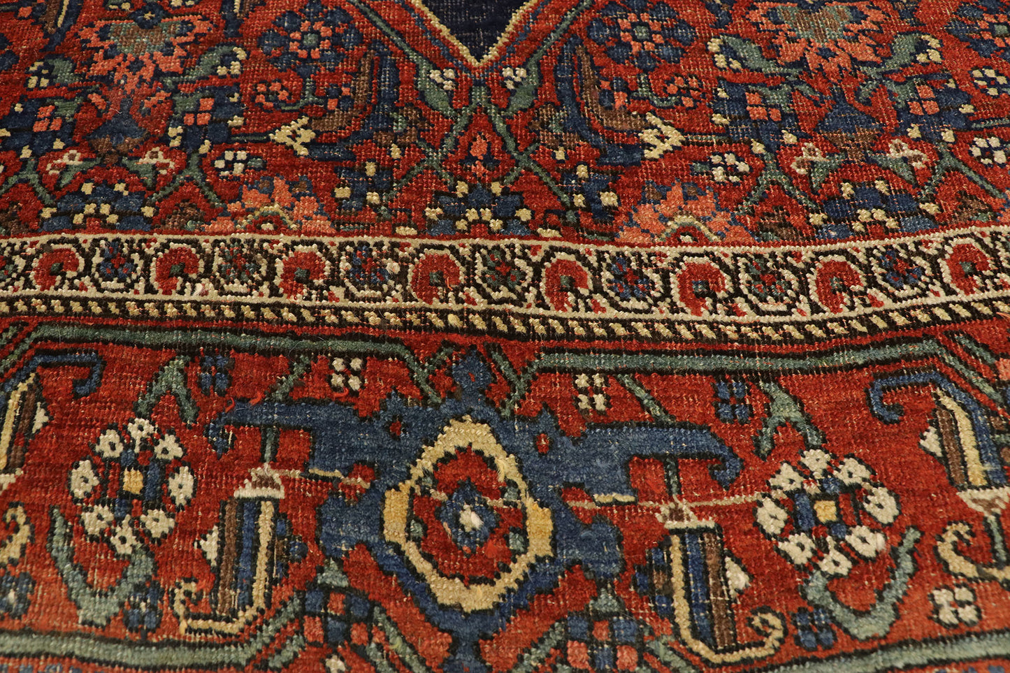 5 x 11 Antique Persian Bijar Rug 77412
