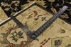 10 x 14 Vintage Black Pakistani Tabriz Rug 77413