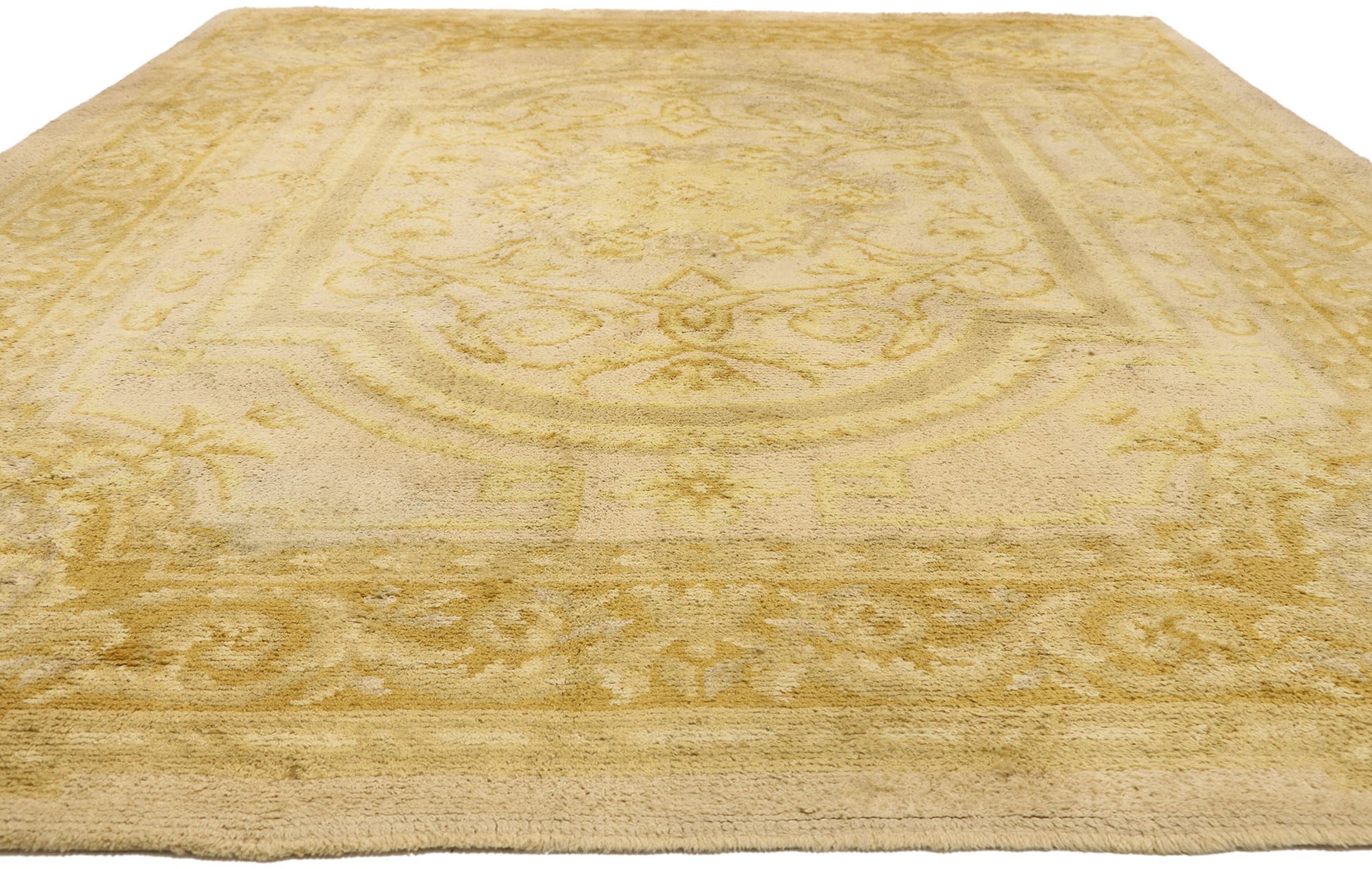 9 x 12 Antique Spanish Savonnerie Rug 77421