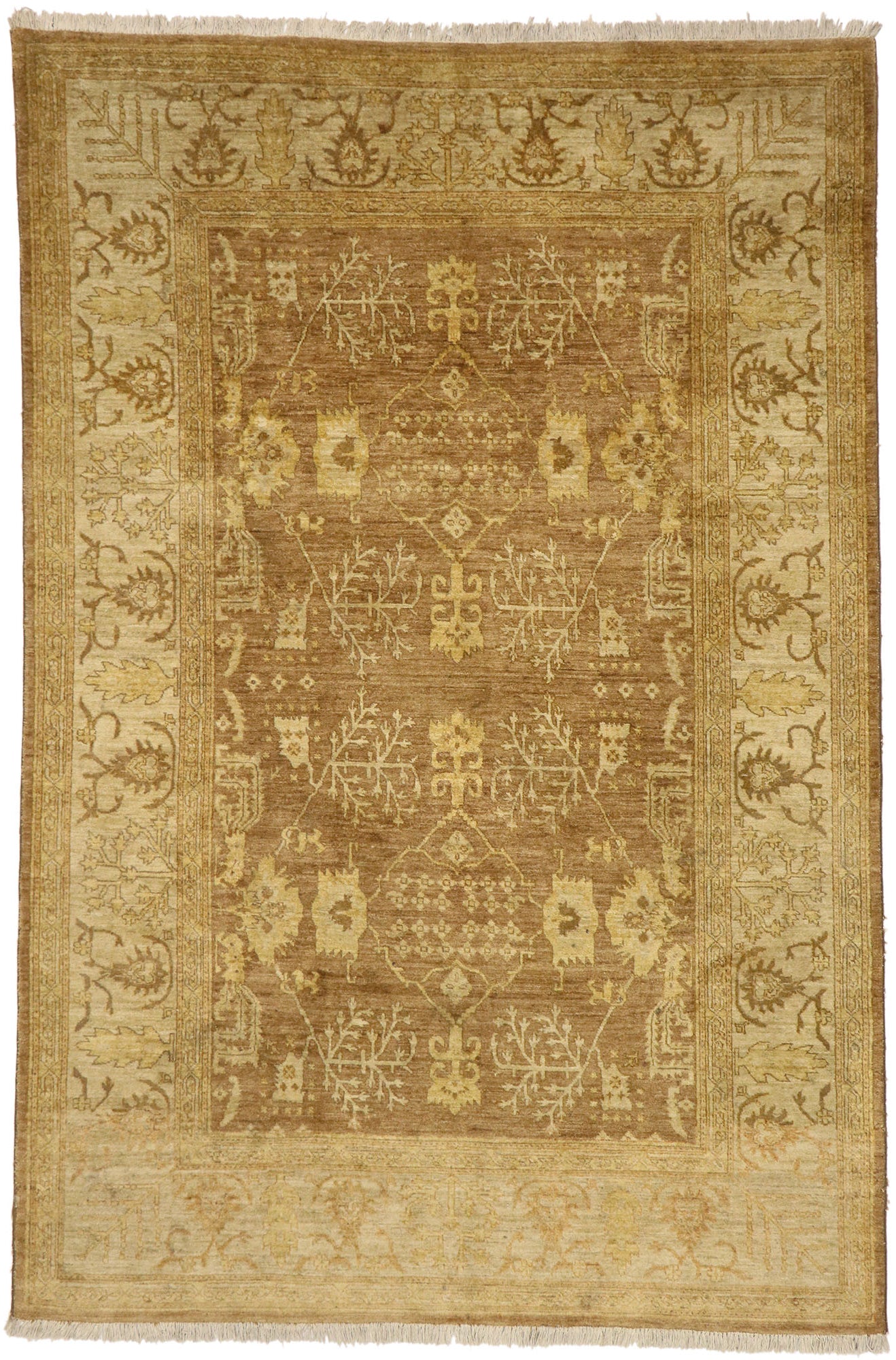 6 x 9 Traditional Indian Rug 77422
