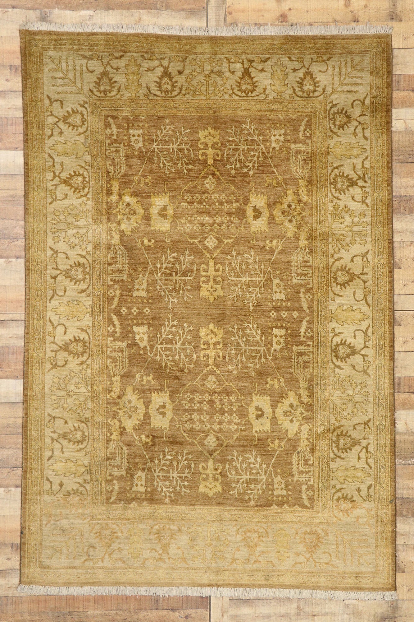 6 x 9 Traditional Indian Rug 77422