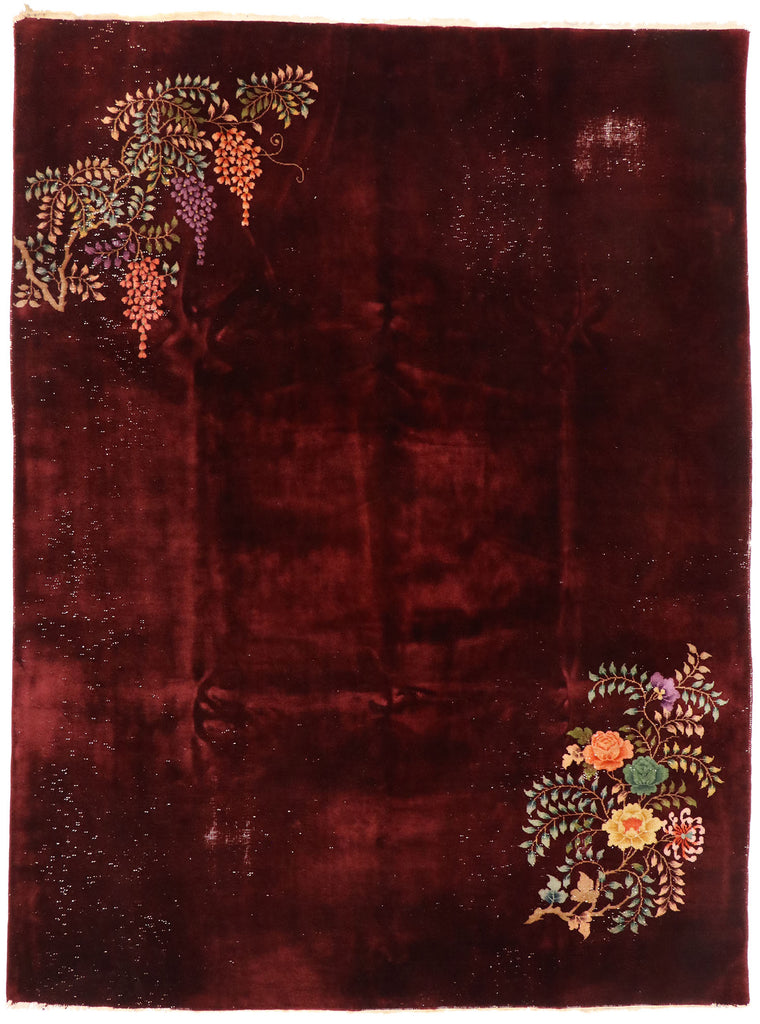 9 x 12 Antique Chinese Art Deco Rug 77423