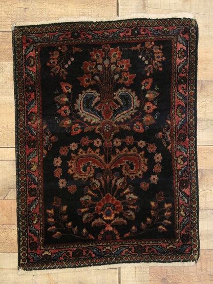 2 x 3 Antique Persian Mohajeran Sarouk Rug 77425