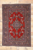 5 x 7 Vintage Persian Kashan Rug 77427