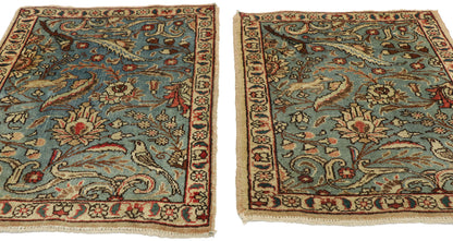 2 x 3 Vintage Persian Tabriz Rug 77429