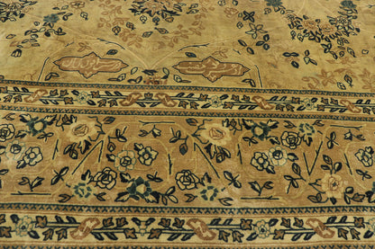 13 x 19 Antique-Worn Indian Mogul Rug 77431