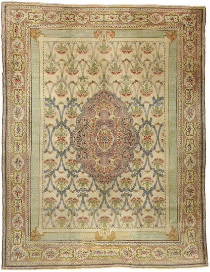 15 x 19 Antique Turkish Hereke Rug 77433