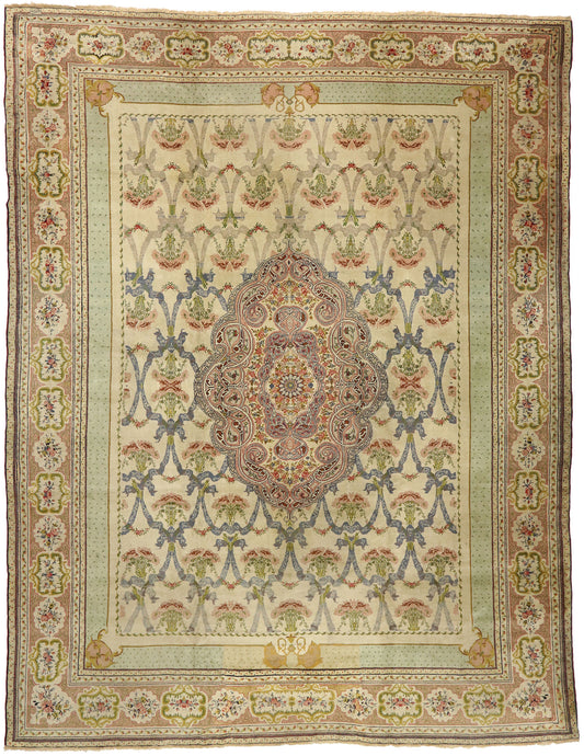 15 x 19 Antique Turkish Hereke Rug 77433