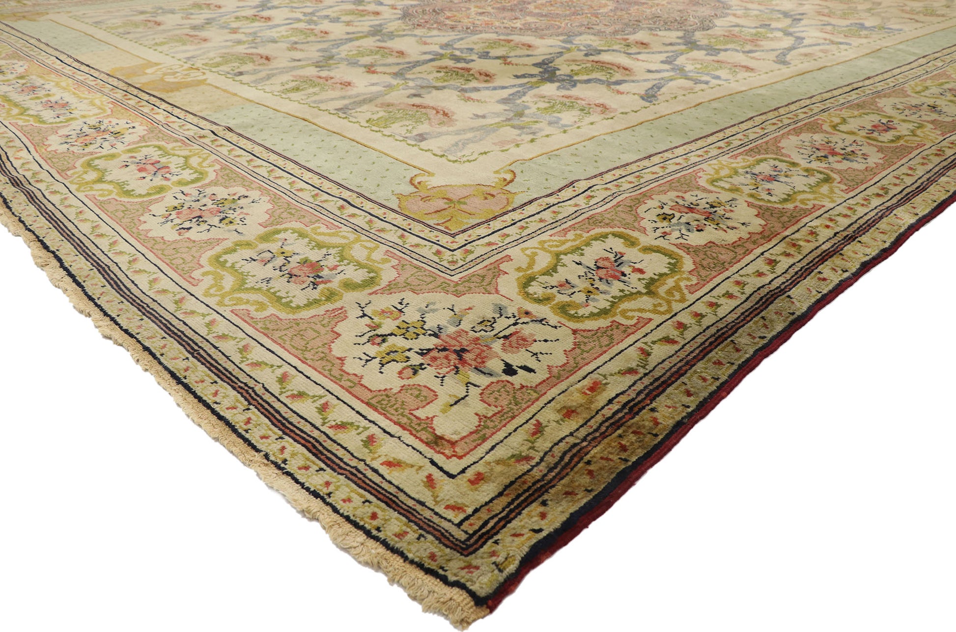 15 x 19 Antique Turkish Hereke Rug 77433