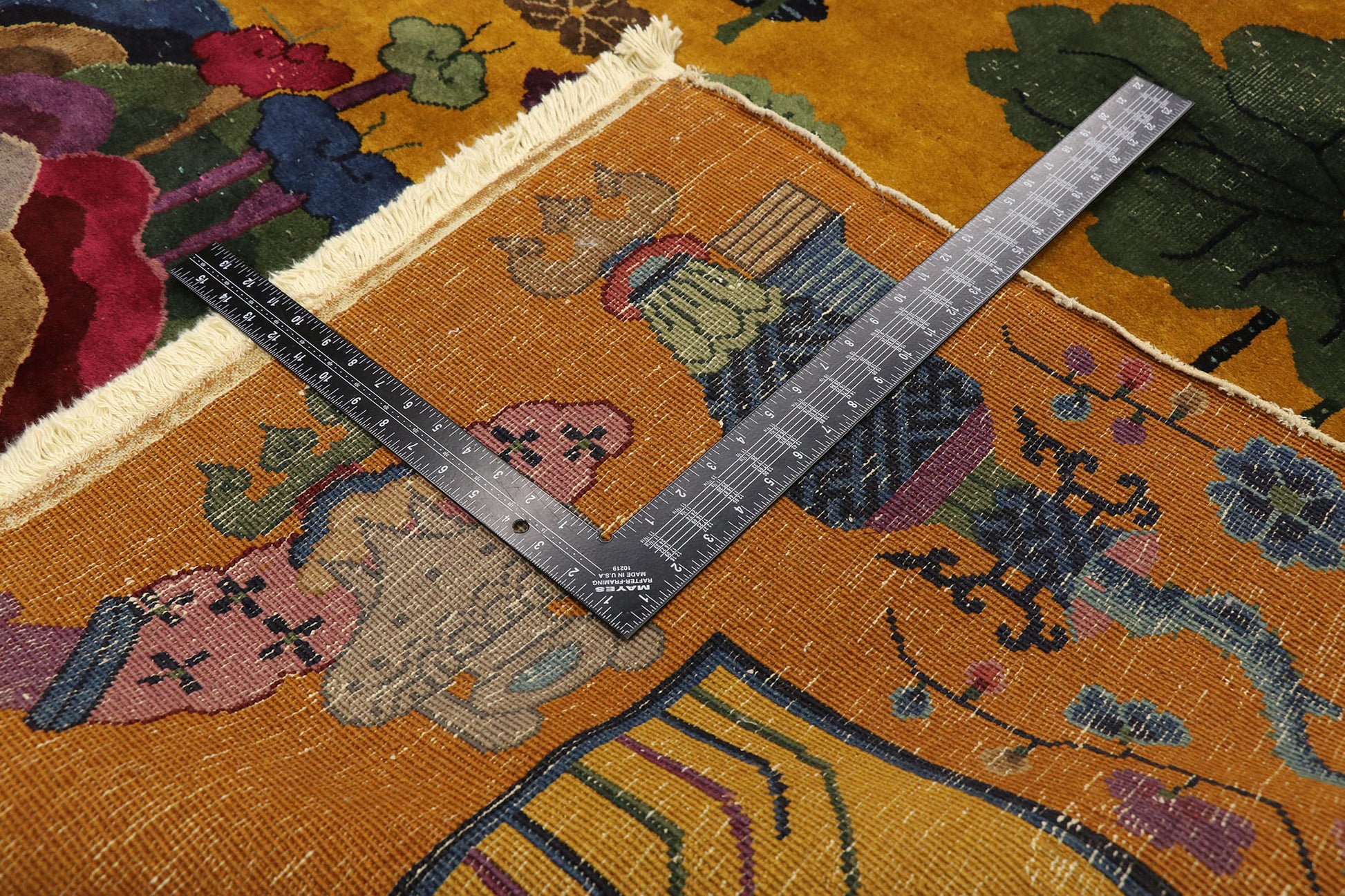 10 x 13 Antique Chinese Art Deco Rug 77434
