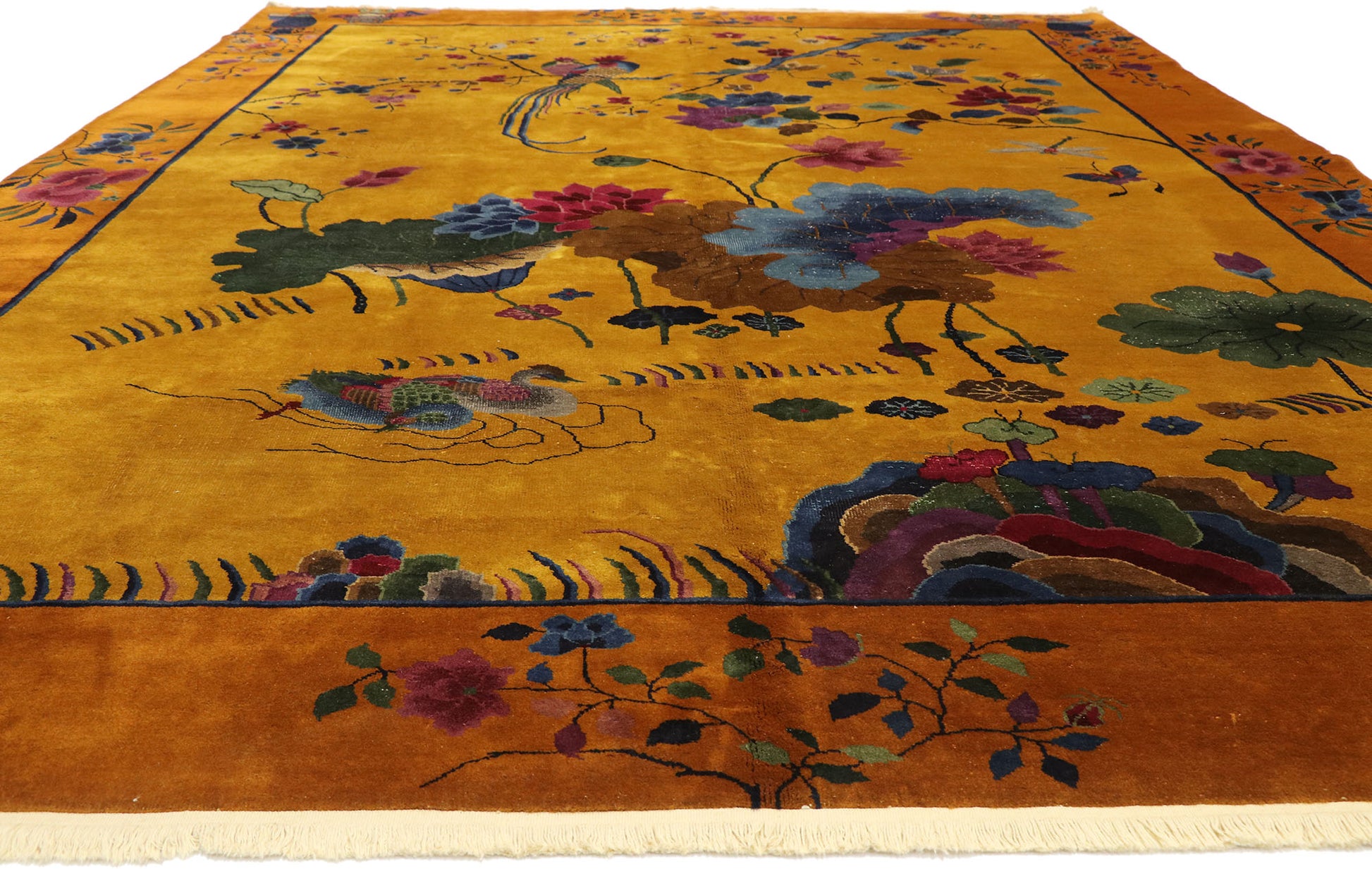 10 x 13 Antique Chinese Art Deco Rug 77434