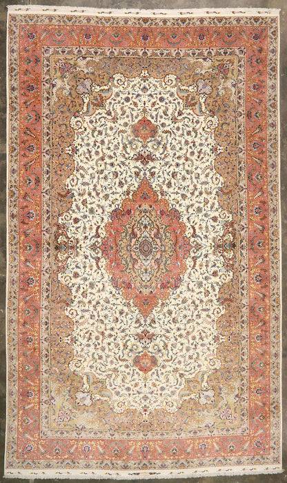 16 x 27 Vintage Persian Shirfar Tabriz Rug 77437