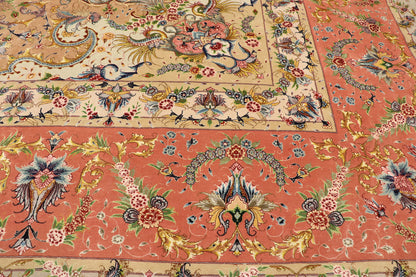 16 x 27 Vintage Persian Shirfar Tabriz Rug 77437