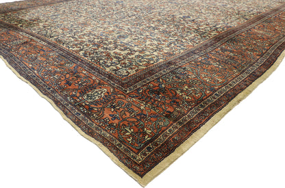 11 x 27 Antique Persian Sarouk Farahan Rug 77440