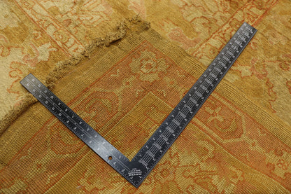13 x 32 Antique Turkish Oushak Rug 77441
