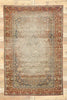 4 x 7 Antique Persian Mohtesham Kashan Rug 77444
