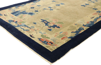 4 x 7 Antique Chinese Art Deco Rug 77448